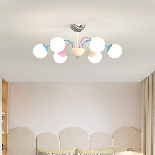 lustre bulle coloré moderne pour intérieur suspendu - vue 5 sur 8