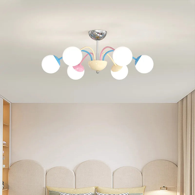 lustre bulle coloré moderne pour intérieur suspendu - vue 4 sur 8