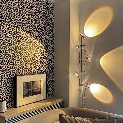 lampe de sol décorative luxe à projection dombres crépuscule et aube - vue 5 sur 9