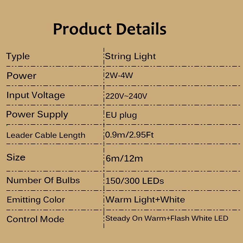guirlande lumineuse led glaçons pour décorations de fête et événements - vue 4 sur 6