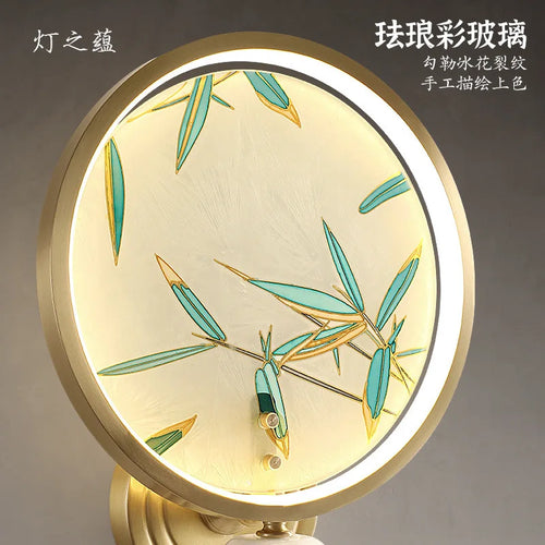 applique murale rétro en cuivre émaillé pour éclairage intérieur et extérieur - vue 2 sur 8