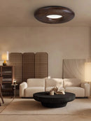 plafonnier led design rétro moderne en bois grand lustre