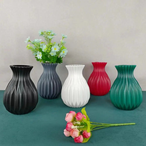 vase en céramique style nordique pour décoration fleurs - vue 2 sur 9