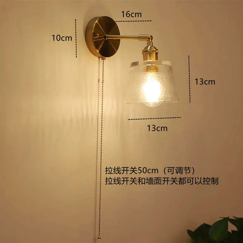 applique murale nordique rétro avec câble loft décoratif - vue 10 sur 22