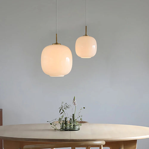 lampe led suspendue en verre nordique en fer pour intérieur décoratif - vue 3 sur 8