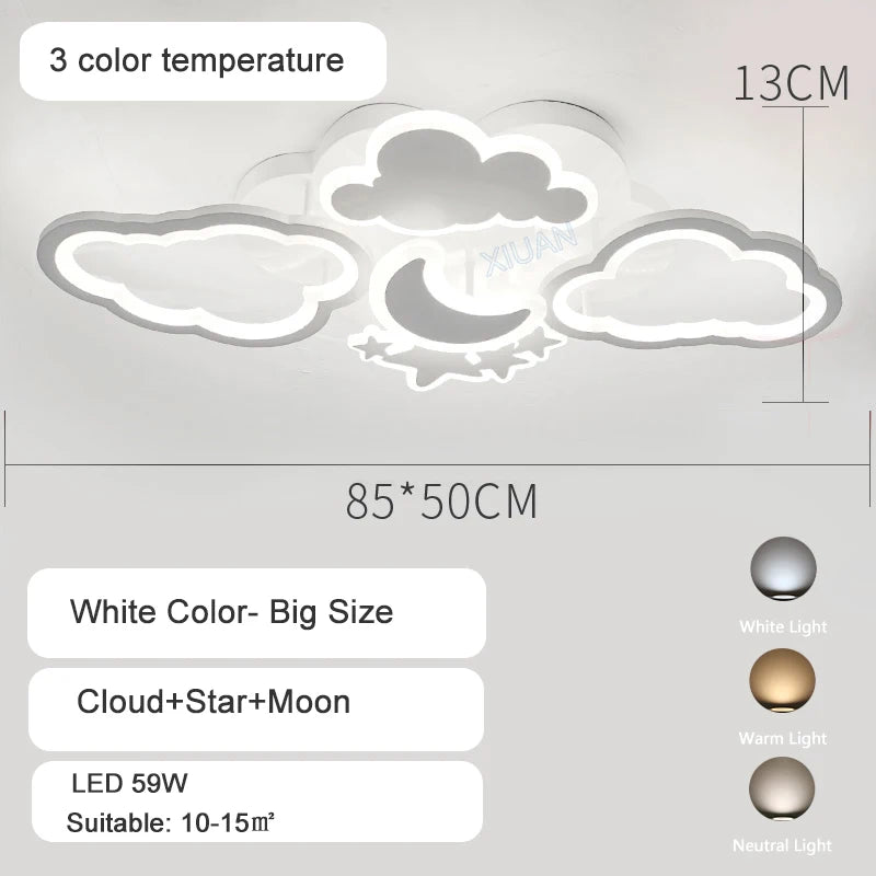 Plafonniers pour chambre d'enfant Pépinière LED Princesse Bébé - vue 7 sur 25