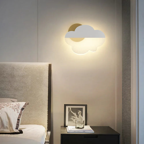 applique murale led en acrylique forme nuage pour chambre d'enfant - vue 3 sur 7