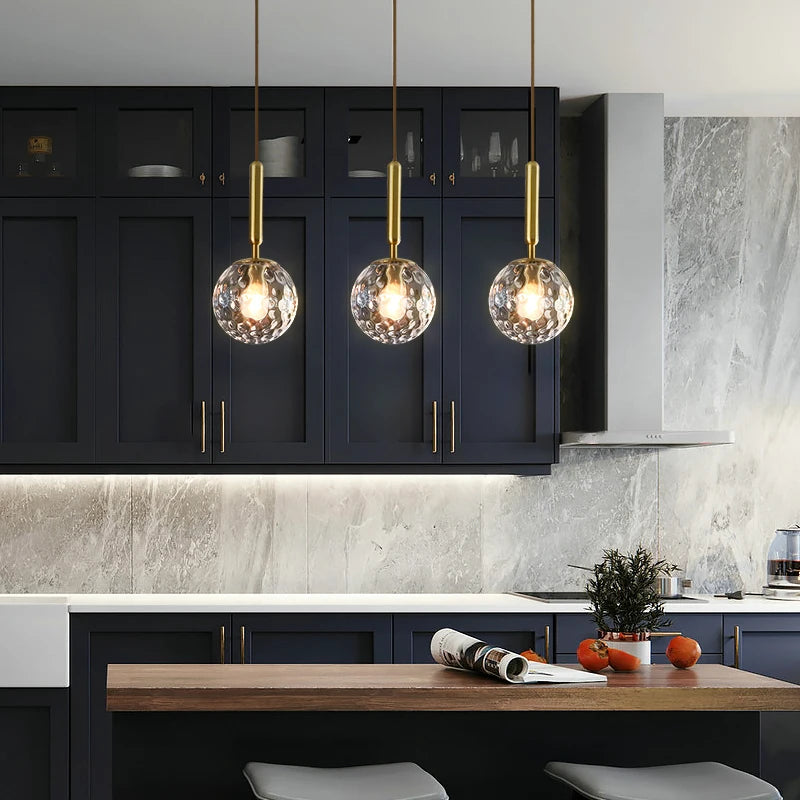 lustre moderne en verre pour décoration intérieure élégante - vue 4 sur 17