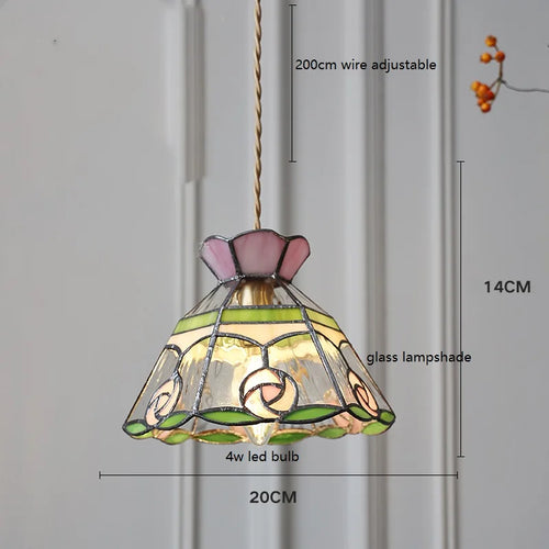 suspension fleur verre cuivre nordique moderne led iwhd europe syle - vue 9 sur 26