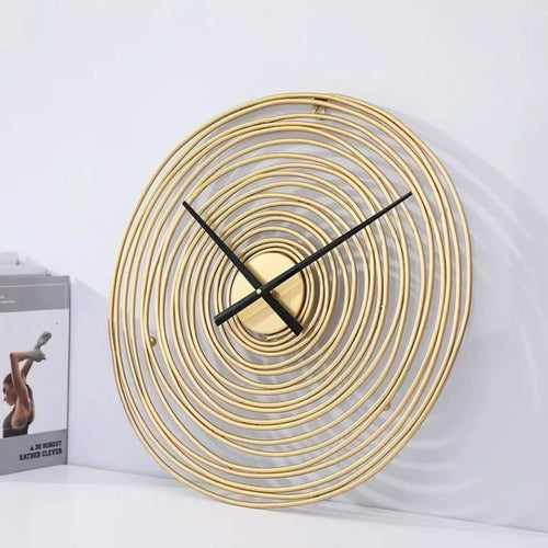 horloge murale moderne silencieuse en métal design élégant pour intérieur - vue 2 sur 7