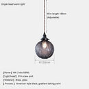 lustre nordique loft boule de verre led décoration de luxe