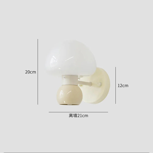 Applique murale crème champignon Double tête G9 - vue 6 sur 6
