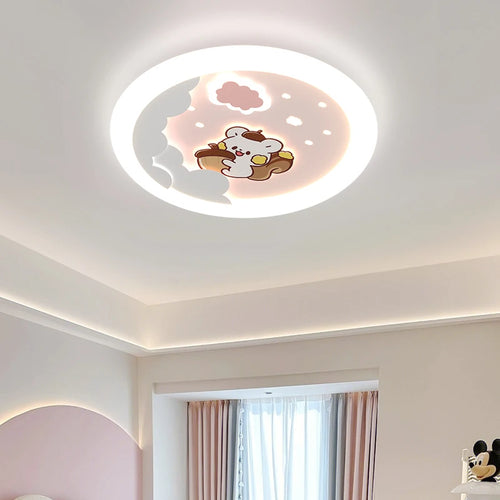 plafonnier astronaute pour chambre enfant design ludique et protecteur - vue 2 sur 7