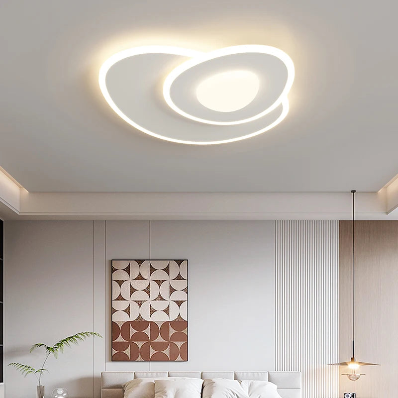 lustre moderne minimaliste ensemble de plafonniers pavés - vue 4 sur 10