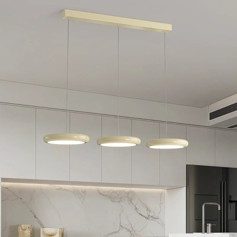 lustre led plafonnier moderne pour cuisine île bar intérieur - vue 4 sur 10