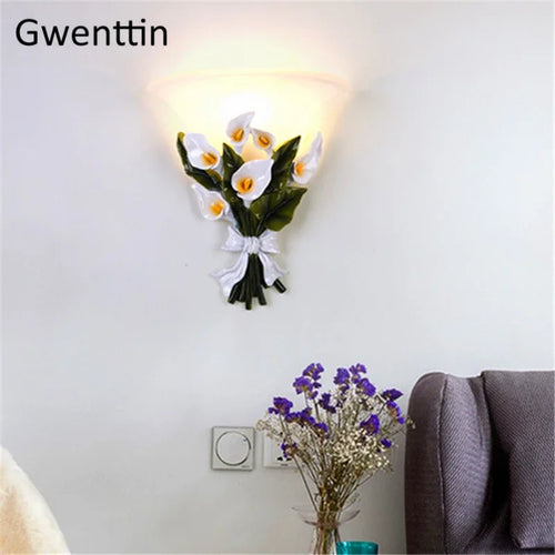 applique murale décorative à fleurs moderne pour intérieur - vue 4 sur 8
