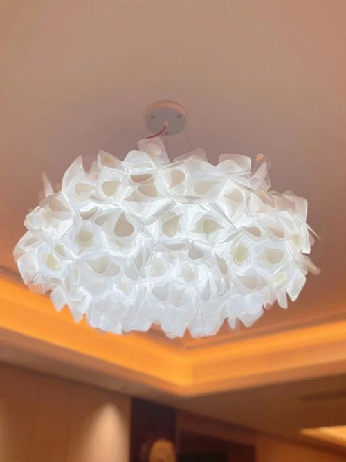 Italy Petal Lustre Led Chandelier Ceiling Pendant Lamps Suspension Hanging Light Fixture Indoor - vue 6 sur 12