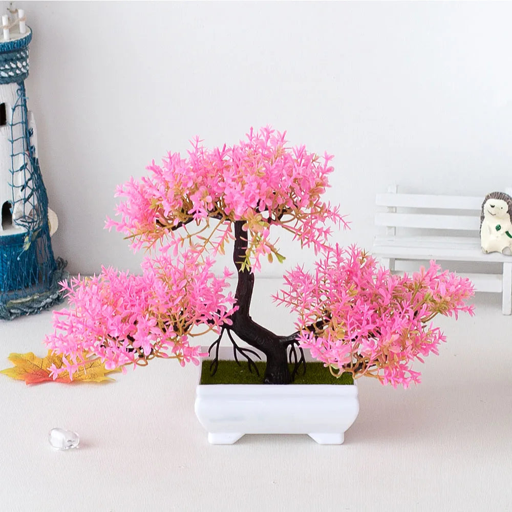 plantes artificielles décoratives bonsaï en pot pour jardin zen - vue 4 sur 25
