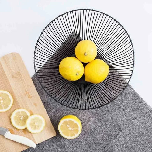 panier de rangement en métal pour outils et aliments - vue 6 sur 8