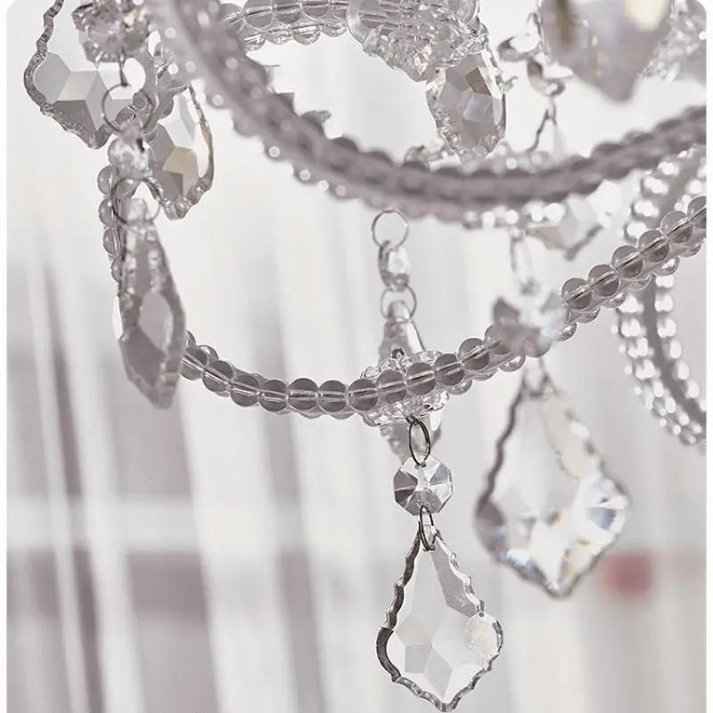 lustre retro en cristal art nordique pour salon et salle à manger - vue 6 sur 11