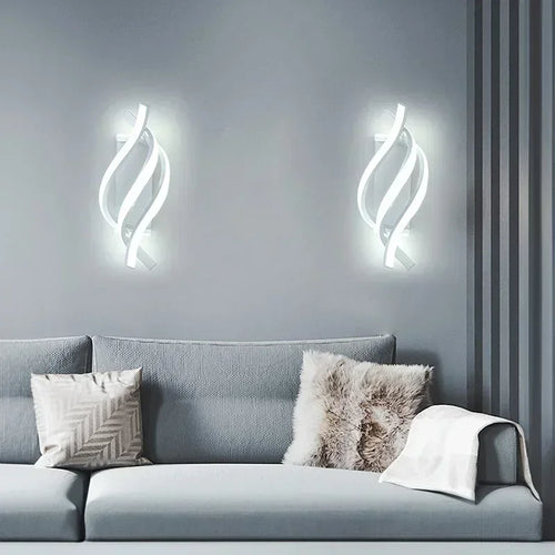 Applique murale spirale incurvée LED décorative - vue 3 sur 20