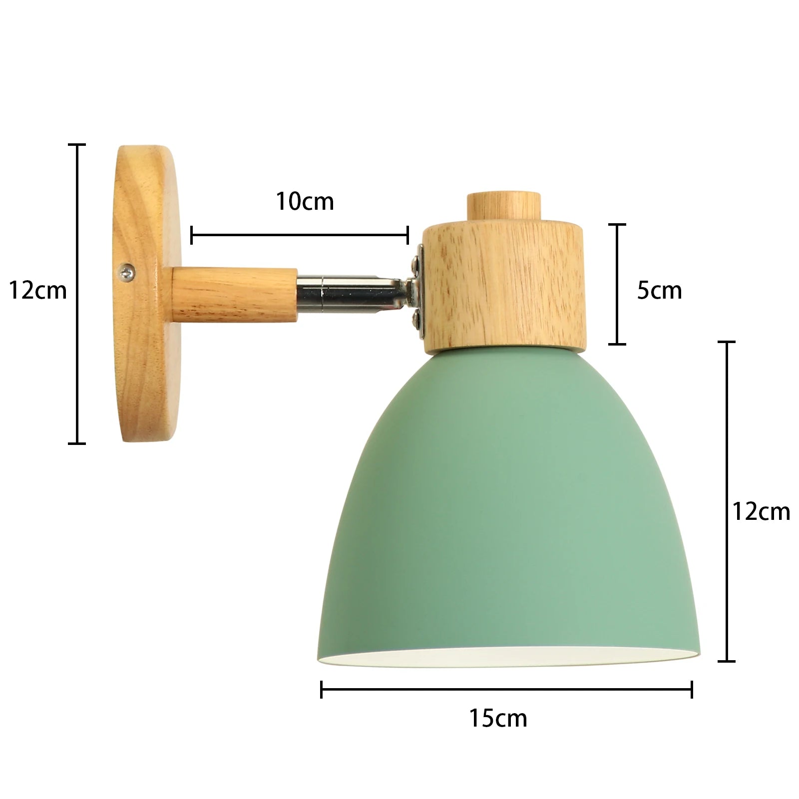 applique murale led en bois style nordique moderne - vue 11 sur 23