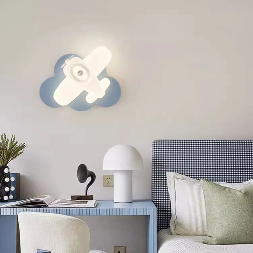 applique murale hélicoptère pour chambre d'enfant moderne et chaleureuse - vue 3 sur 16