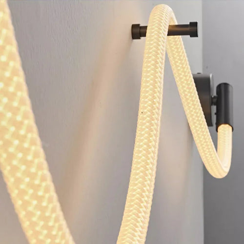 Applique murale moderne en Tube de néon LED tissé en Silicone - vue 7 sur 18
