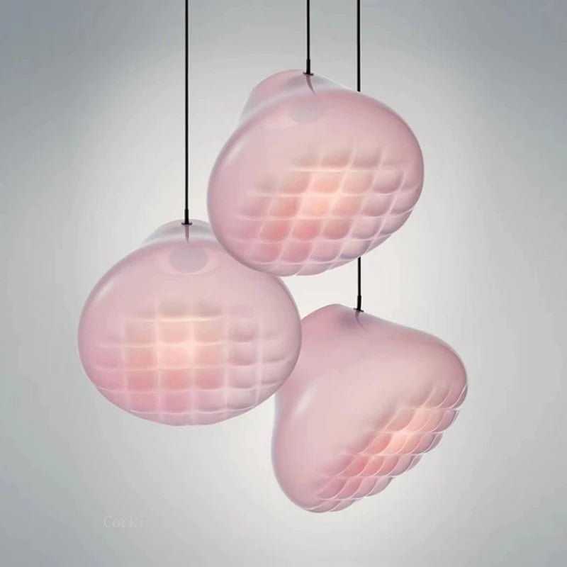 lustre en verre design pour cuisine bar et restaurant - vue 5 sur 13