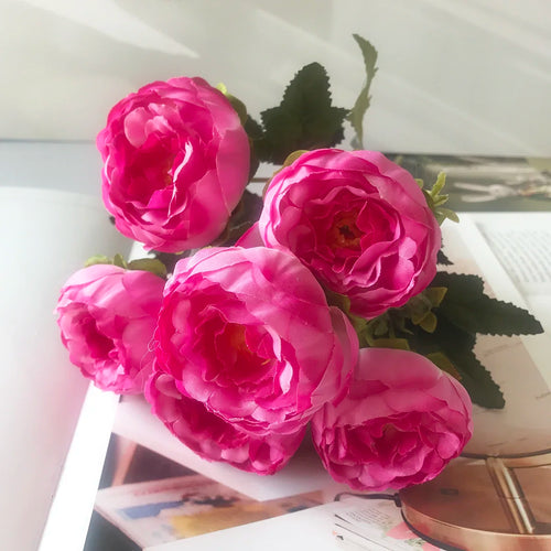 petit bouquet de fleurs artificielles pour décoration printanière et mariage - vue 16 sur 37