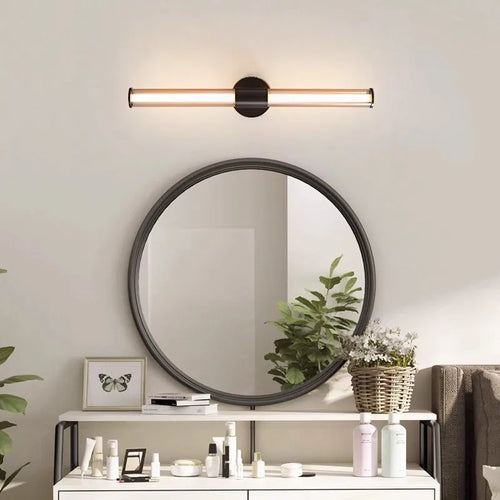 applique murale minimaliste industrielle en verre de cuivre led rétro créative - vue 3 sur 7