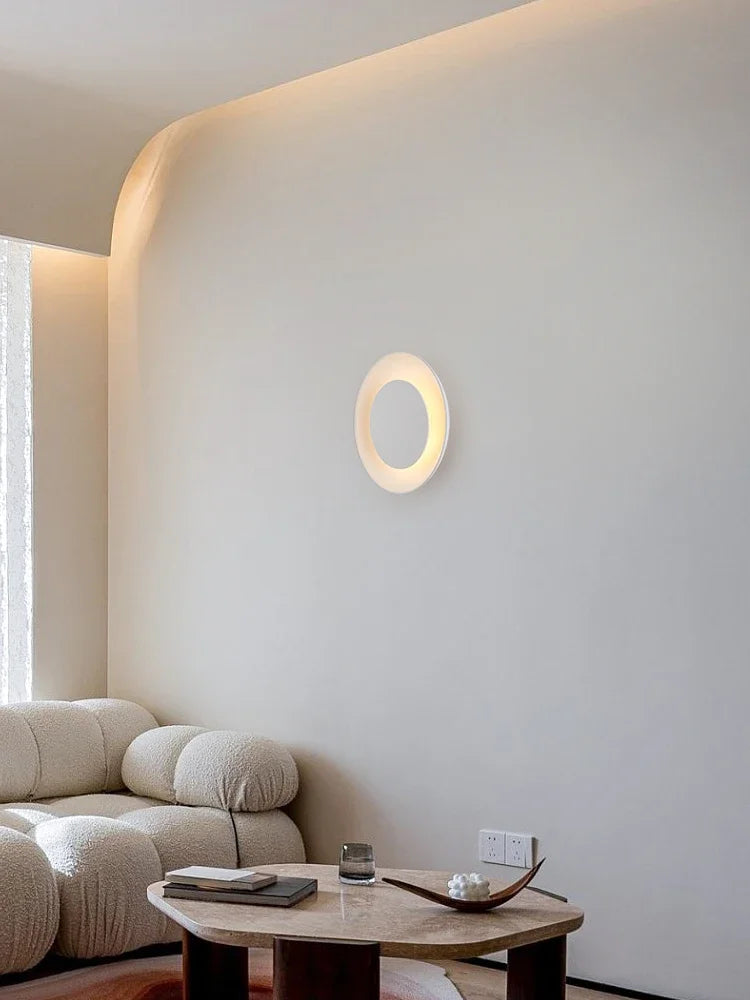 applique murale en plâtre minimaliste design moderne luminaire LED créatif - vue 2 sur 8