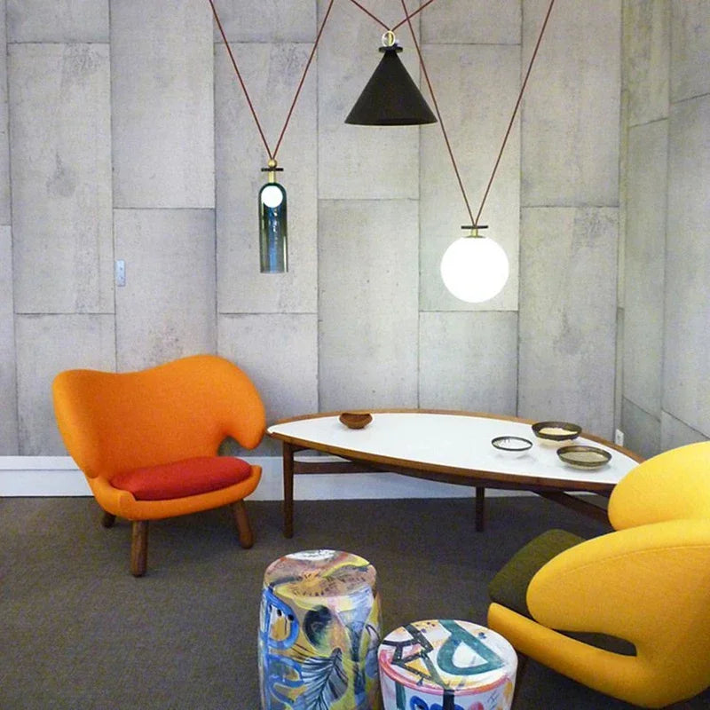 suspension en métal réglable design pour éclairage intérieur décoratif - vue 3 sur 25
