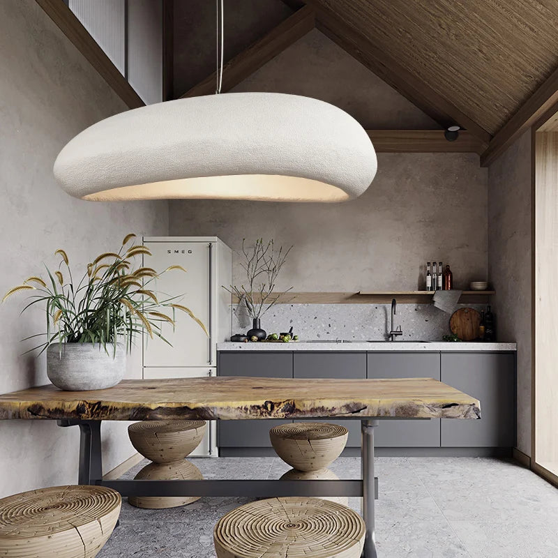 Nordique Wabi Sabi Restaurant LED Suspension Lumière Lustre Salon Lustre Cuisine Île Bar Café Loft Décor À La Maison Suspension - vue 4 sur 9