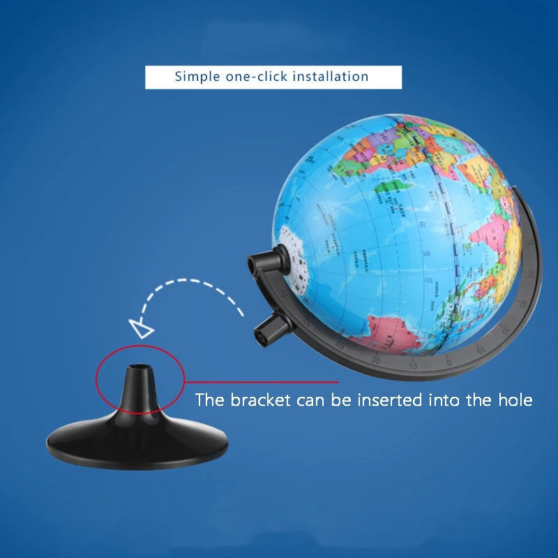 globe terrestre portable rotatif pour apprendre la géographie - vue 6 sur 7