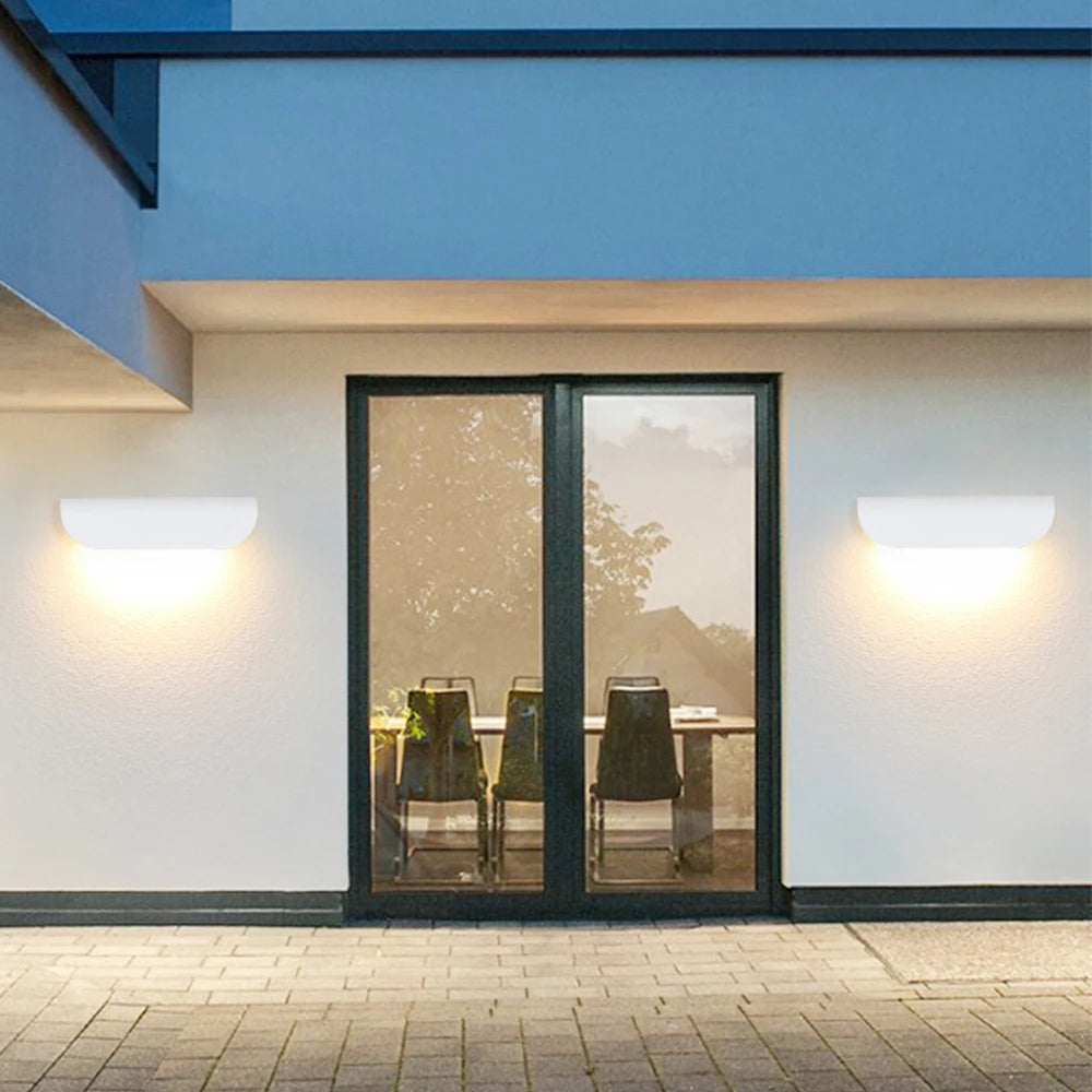 applique murale LED lampe extérieure IP65 étanche pour intérieur chambre escalier extérieur balcon couloir éclairage de jardin - vue 4 sur 8