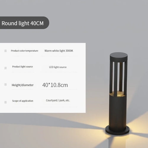 lampe de jardin moderne étanche en aluminium pour extérieur - vue 11 sur 21
