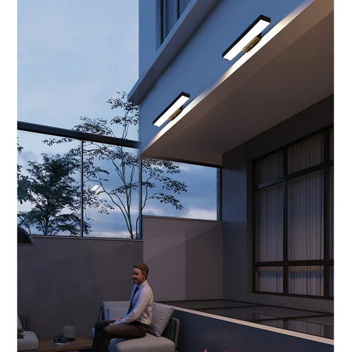 Outdoor Sensing Wall Lamp, Outdoor Waterproof Wall, Villa Courtyard Waterproof, Entrance Door Human Body Sensing Lamp - vue 7 sur 8