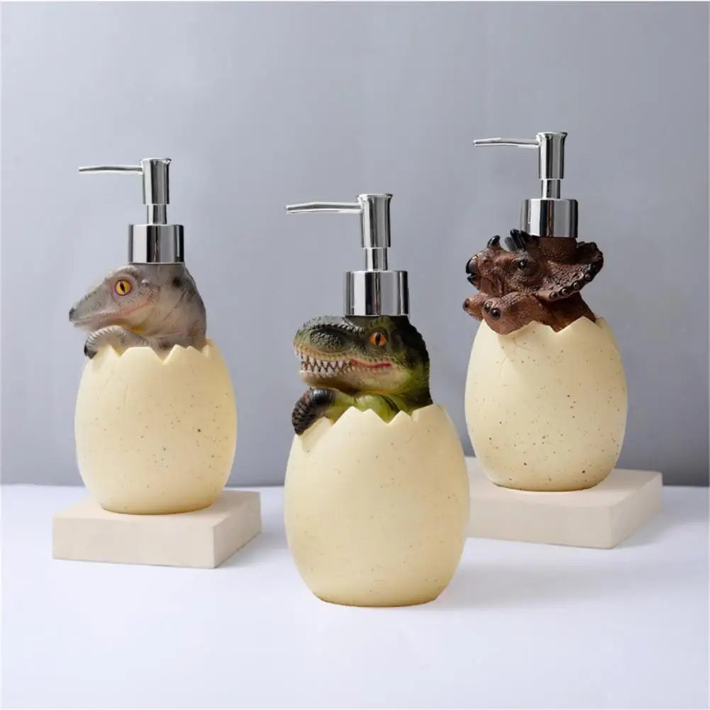 distributeur de savon dinosaure rechargeable mignon écologique - vue 2 sur 8