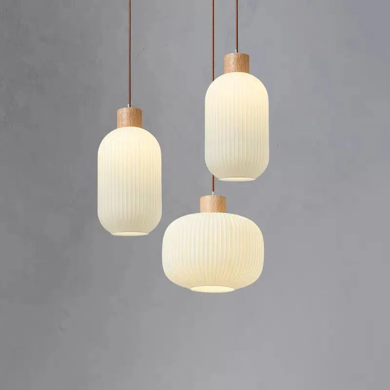lampe led suspendue design nordique makaron pour décoration intérieure - vue 1 sur 9