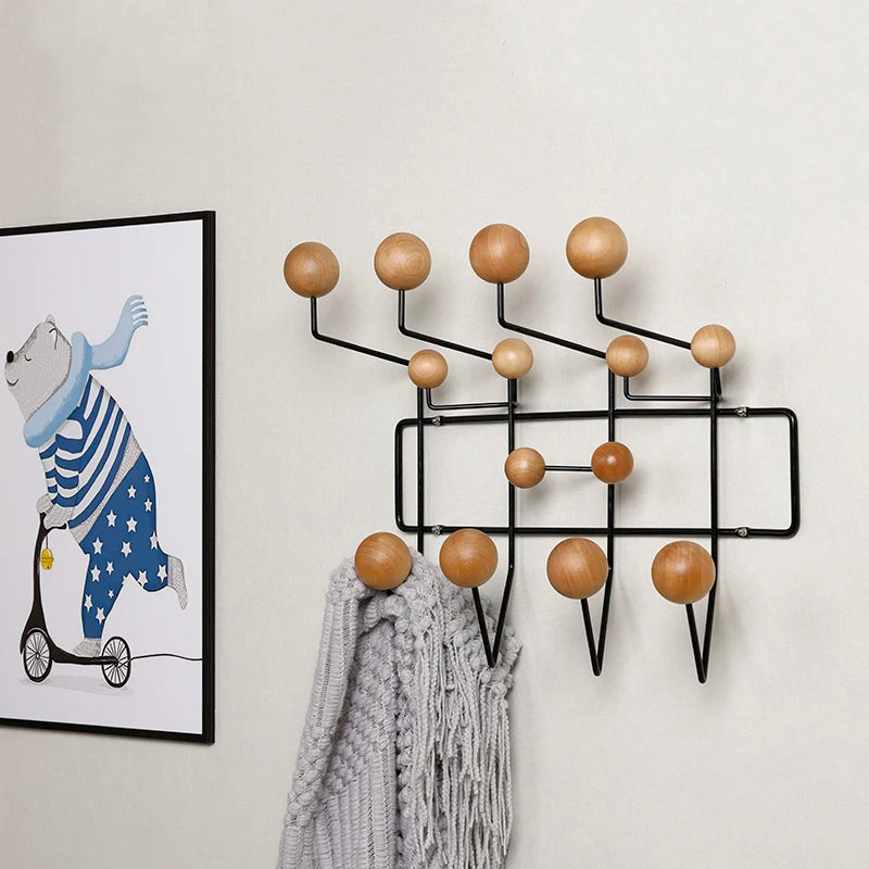 porte-manteau multicolore crochet polyvalent pour décoration murale enfant