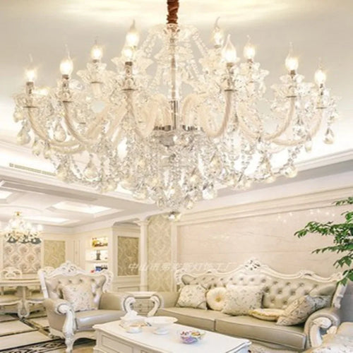 lustre moderne en cristal design pour décoration intérieure - vue 12 sur 17