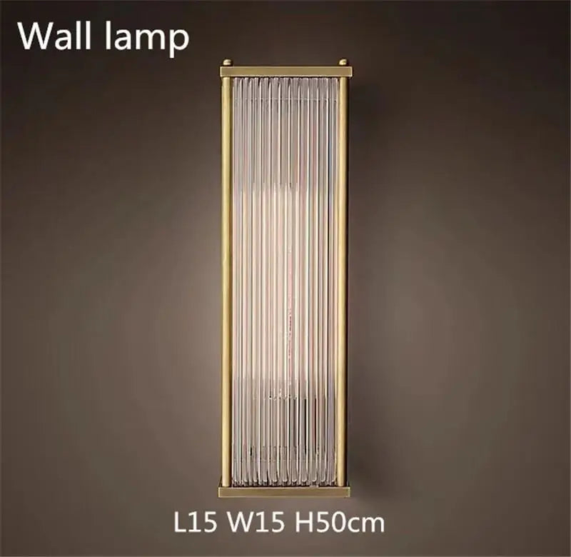 lustre led style loft américain en métal et tubes de verre