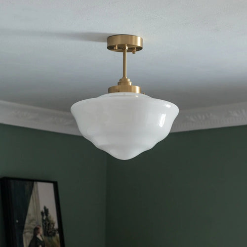 iwhd suspension led en verre et cuivre style nordique moderne - vue 4 sur 28
