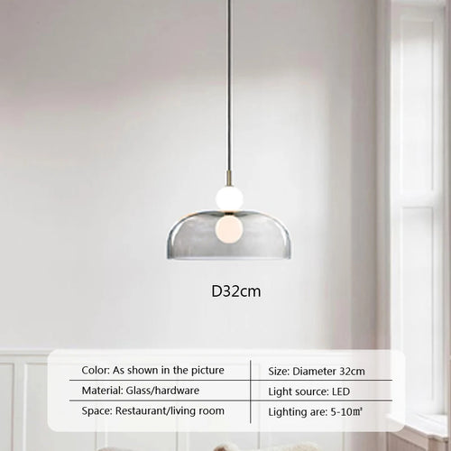 suspension en verre design pour décoration moderne et élégante - vue 9 sur 15