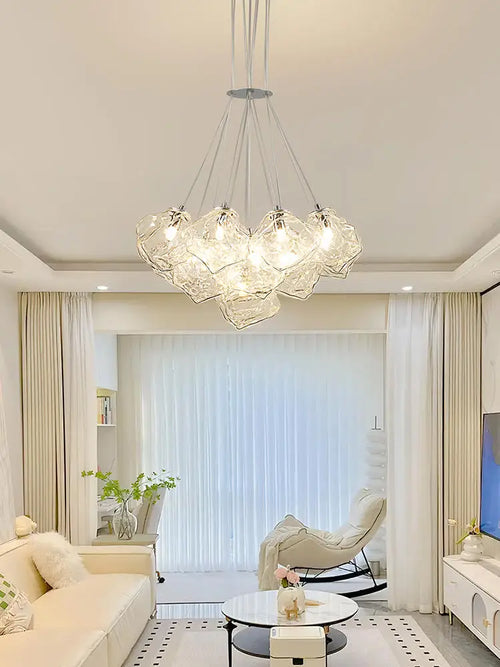 lustre moderne en forme de gâteau de glace pour décoration intérieure - vue 5 sur 9