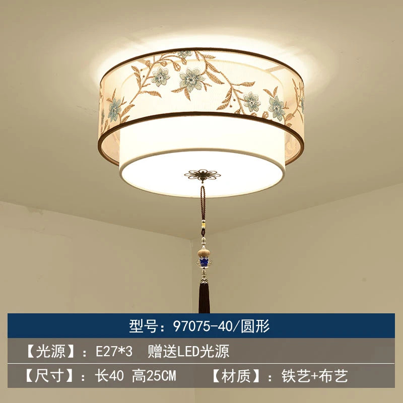 lustre chinois rétro pour un éclairage élégant et chaleureux - vue 10 sur 17
