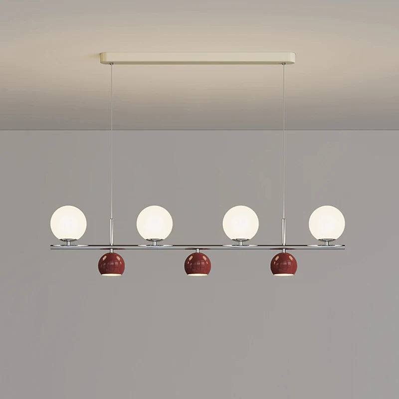 Suspension LED ronde lustre table - vue 6 sur 15