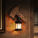 Applique murale LED industrielle rétro en bois