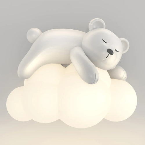 applique murale ours polaire et lapin pour chambre d'enfants - vue 2 sur 10